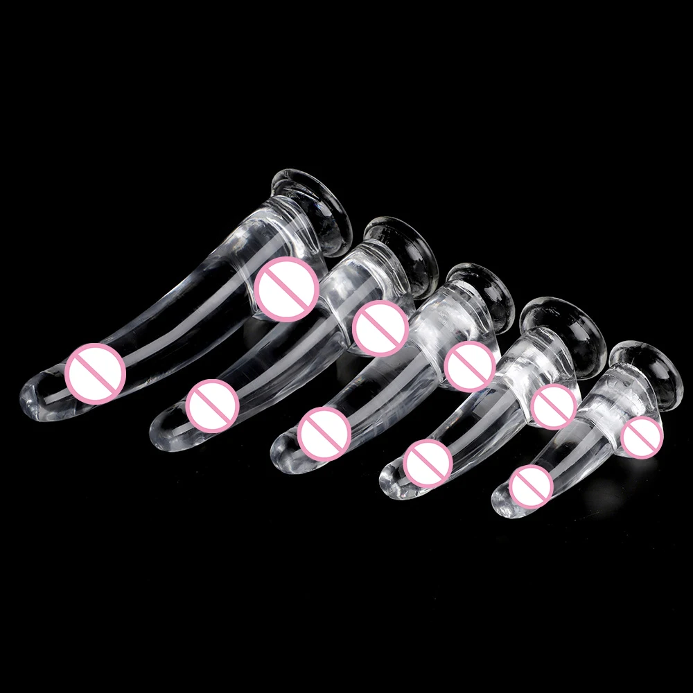 S/M/L/XL/XXL Suction Cup Transparent Realistic Dildo Penis Dick Cock Female Sex Products Sexy Toys for Woman Adults 18 Sexshop