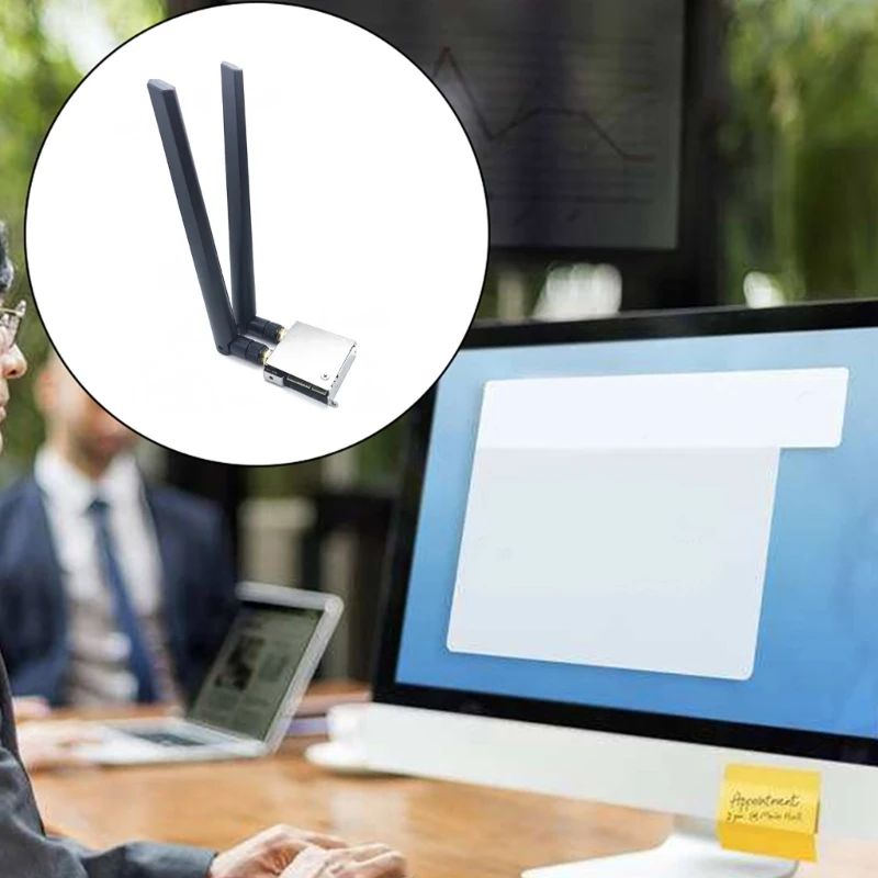 Wireless WiFi Card WiFi Go WiFi6 BT5.0 2400Mbps Network Adapter Card AX201 2400M P9JB