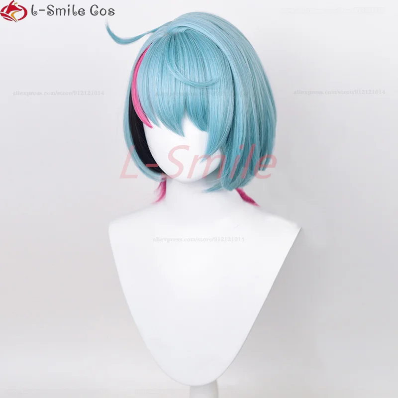 VTuber NIJISANJI EN Cosplay ILUNA Kyo Kaneko Cosplay Wig Short Heat Resistant Synthetic Hair Party Woman Wigs + Wig Cap