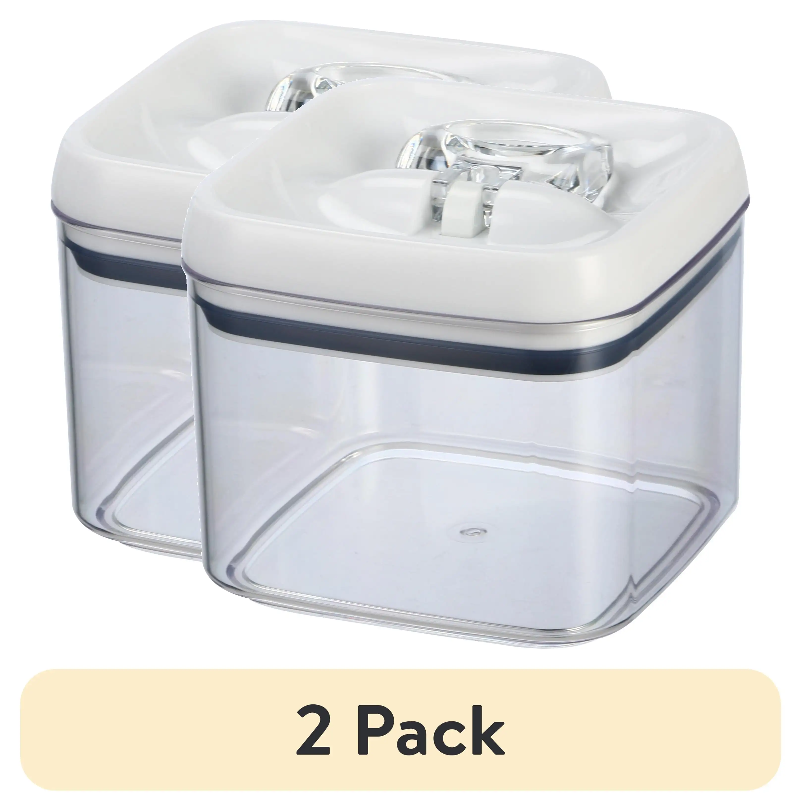 

(2 pack) Canister - 6.2 Cup Flip-Tite® Square Food Storage Container