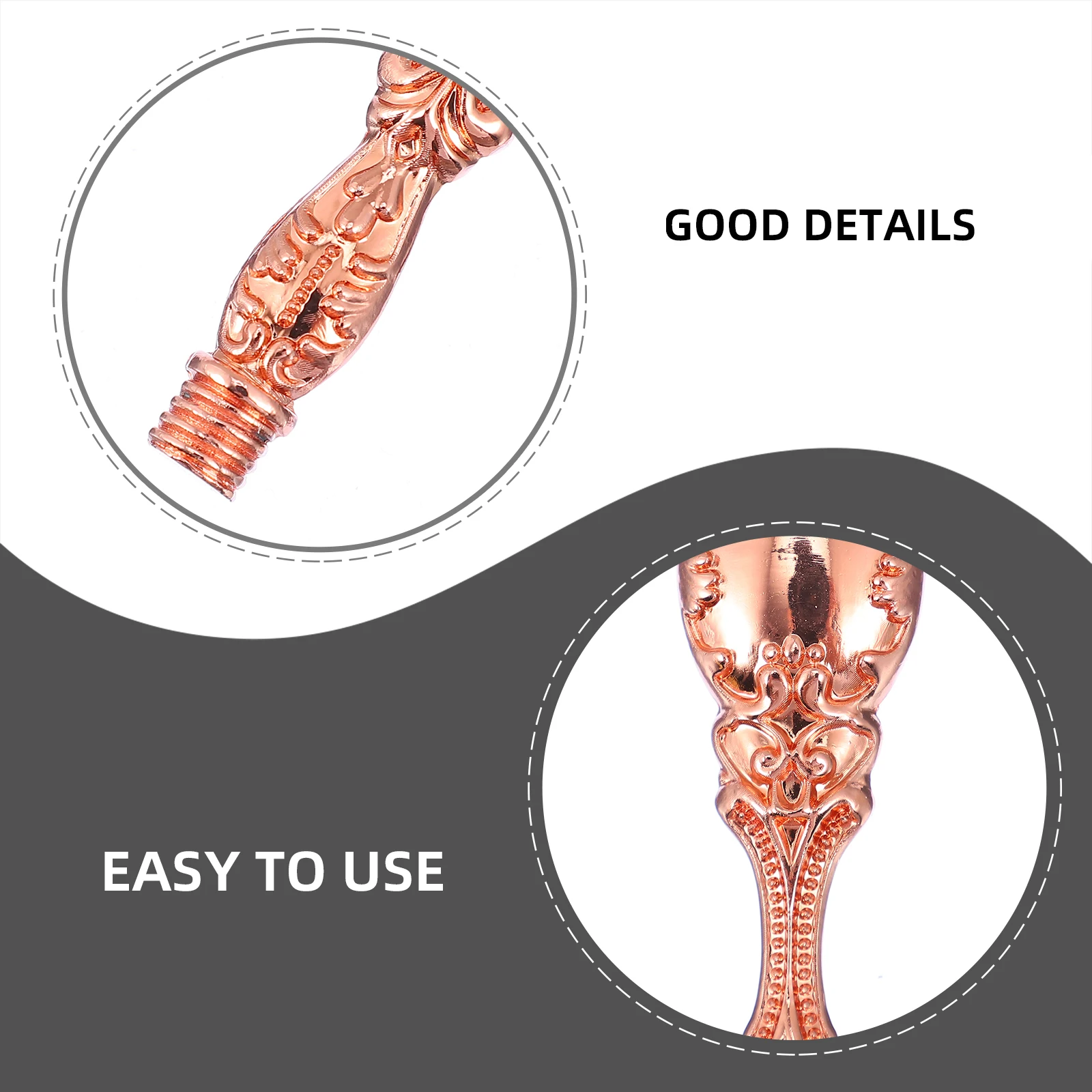 

3 Pcs Stamp Handle Quality Material Durable Easy Install Match Patterns Custom Embosser Replacement Diy Stamp Handle Kit