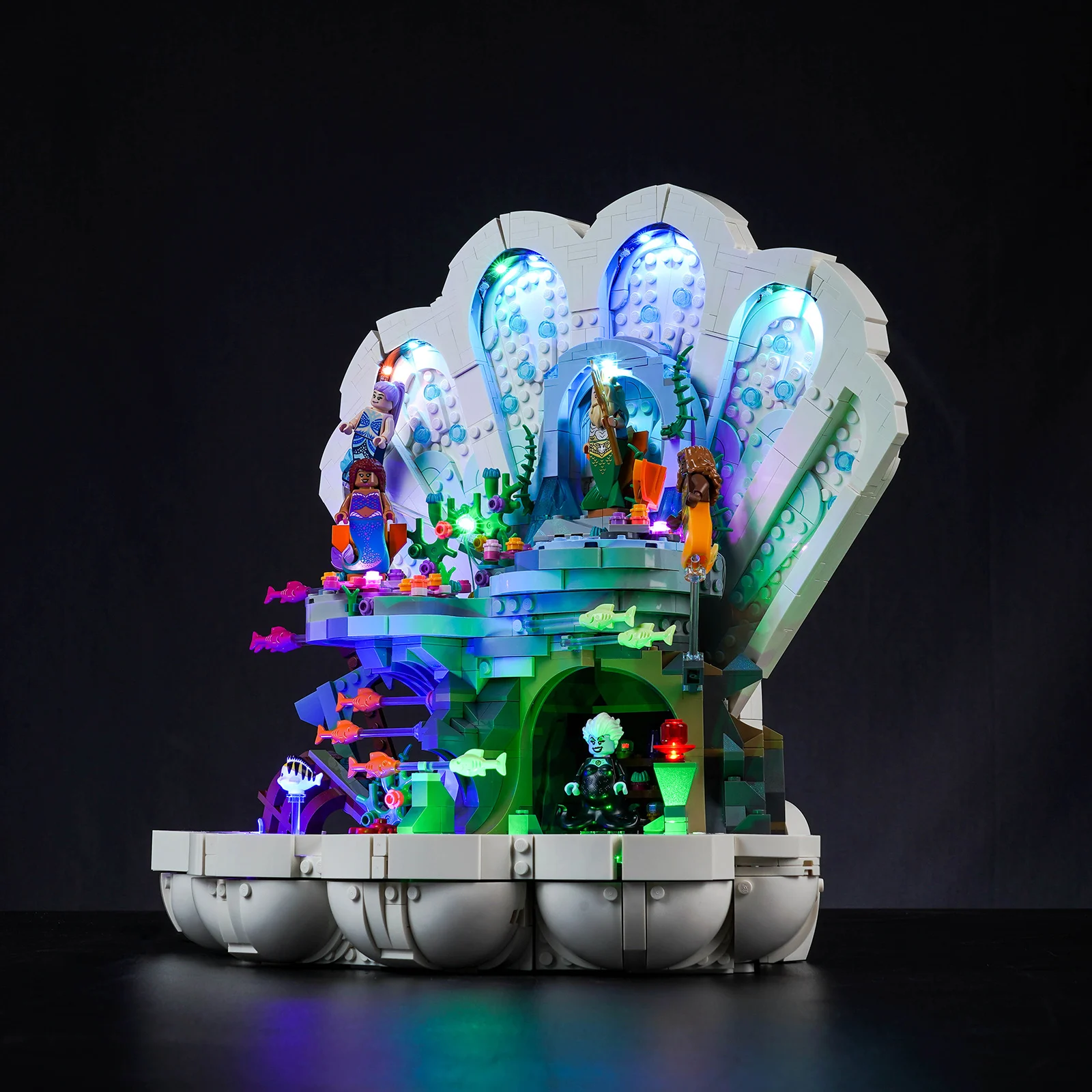 Lazishi LED Light For 43225 The Little Mermaid Royal Clamshell Lighting DIY Toys (Not ​Include the Model)