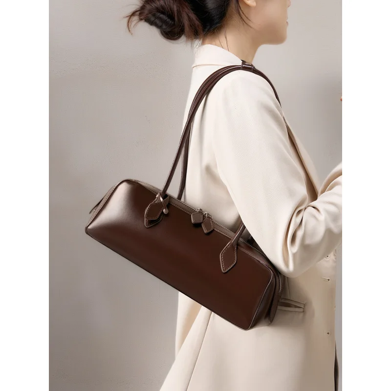 

Женская сумка через плечо из натуральной кожи, винтажная сумка-кроссбоди из воловьей кожи, вместительная, модная дизайнерская сумка