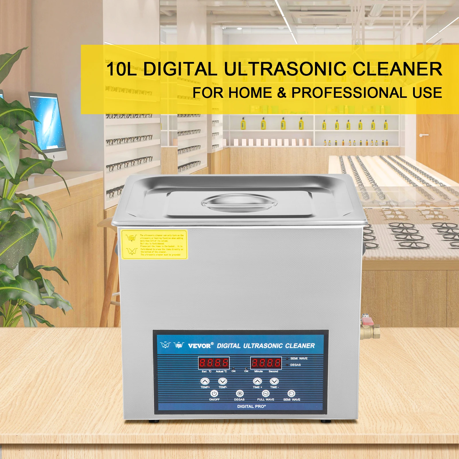 جهاز تنظيف بالموجات فوق الصوتي - مراجعة Ultrasonic Cleaning Machine 10L Digital وسعره