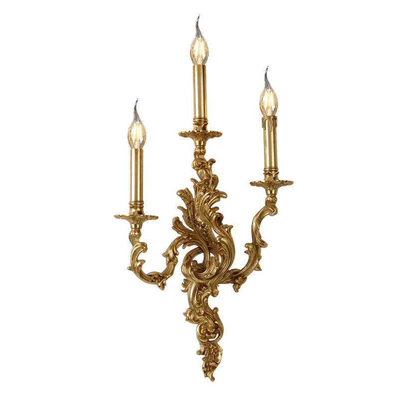 

French style, all copper wall lamp, European style, living room, bedroom, dining room, entrance