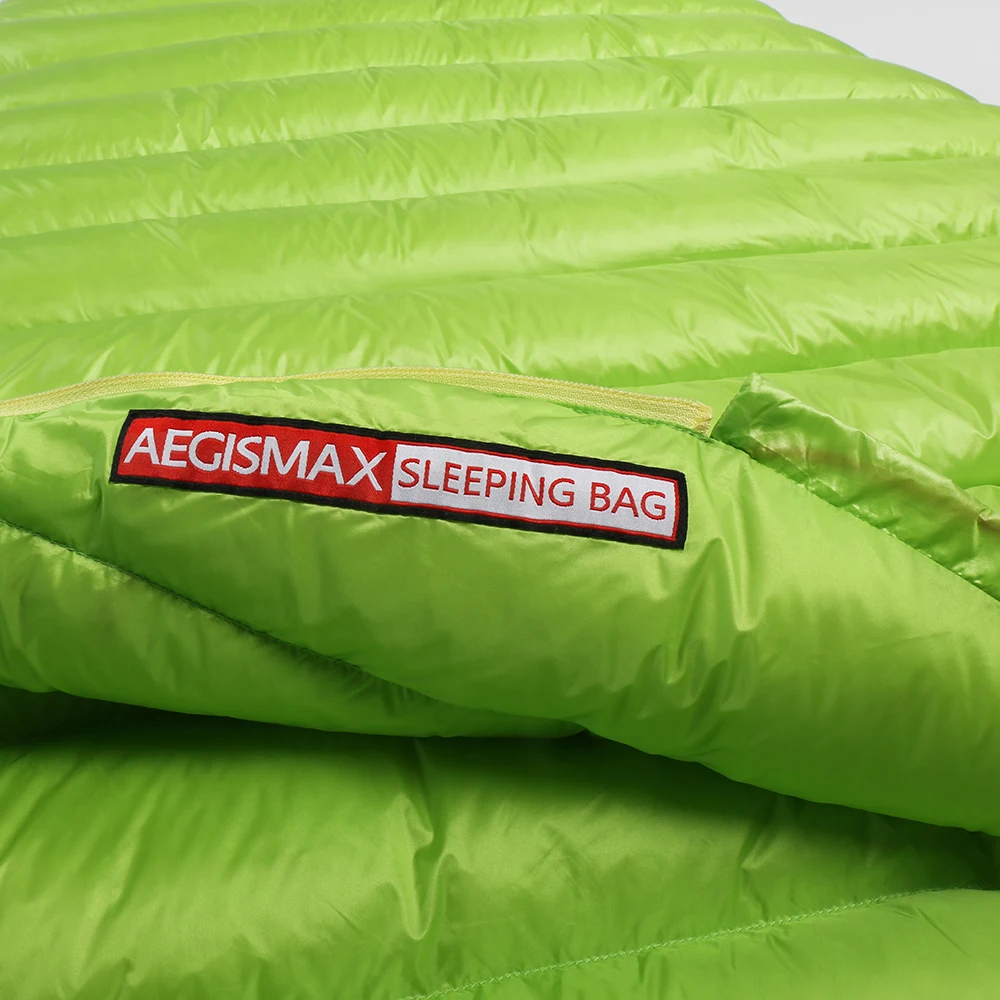 AEGISMAX MINI 800FP 거위털 침낭 초경량 야외 캠핑 하이킹 배낭 여행용 침낭 썸네일 5
