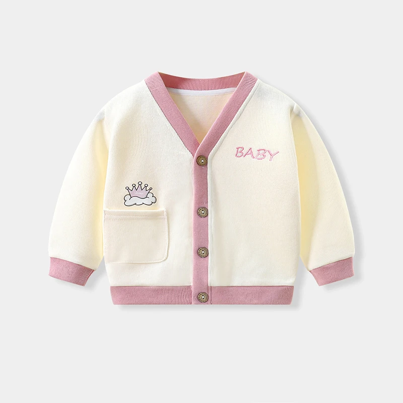 

Осенне-зимний детский вязаный кардиган, свитер с мультяшным медведем, топы с длинными рукавами, детская одежда, детская куртка, теплое пальто для малышей, От 3 до 24 месяцев