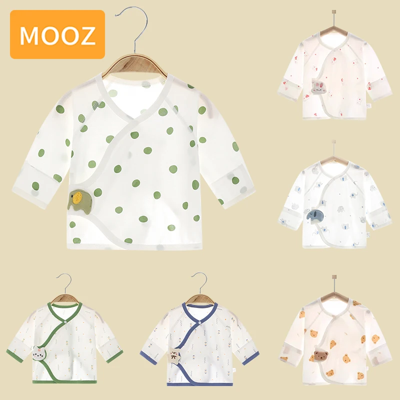 

MOOZ Baby Tops 2024 Baby Summer Clothes Boys Girls T-shirts Children's Tee 100% Cotton Clothes For Newborn 0 to 3 months CDC019