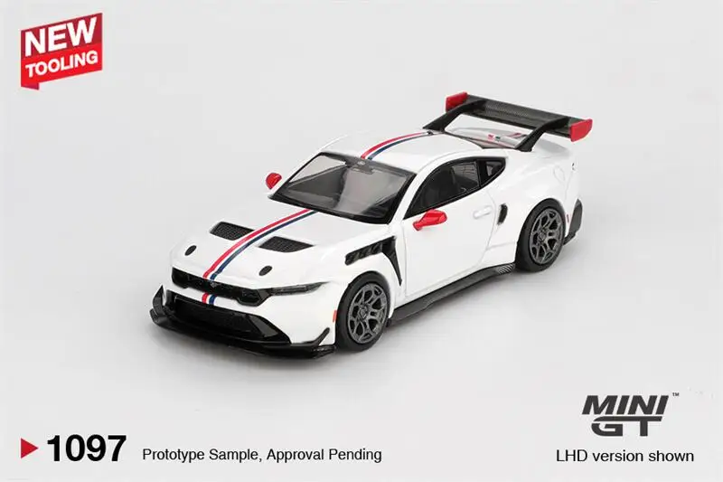 

[Предпродажа] MINI GT 1:64 Mustang GTD Spirit of America White # Литая под давлением модель автомобиля 1067.