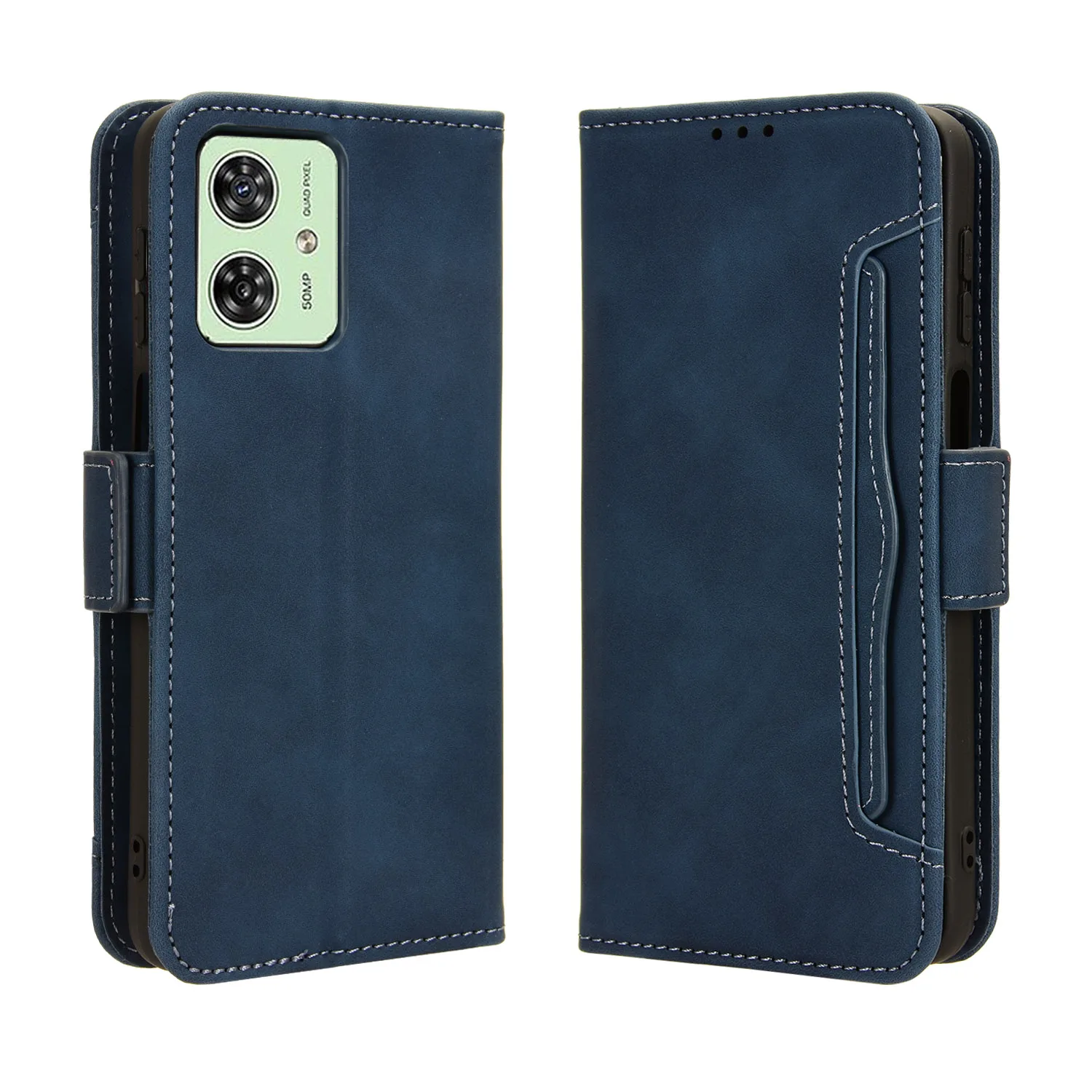 Flip Leather Cover For Motorola Moto G54 G53 G52j G52J 5G II G52 G51 Separate Type Many Card Slot Wallet Shockproof Phone Case