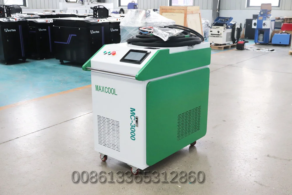 Maxcool CW Water Cool 3000W Fiber Laser Cleaning Machines Fiber Laser Cutting Welding Cleaning Machine for Optioin