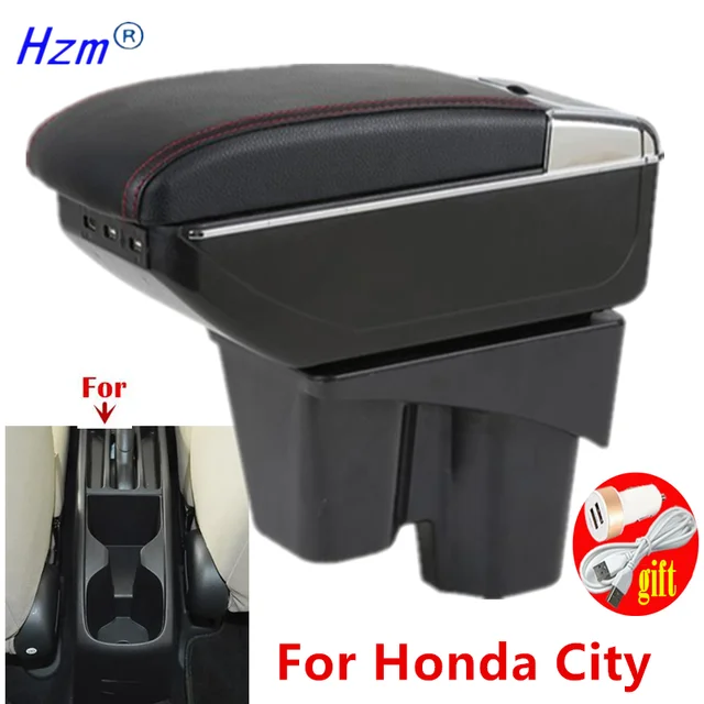 Podłokietnik do Hondy City Podłokietnik do Hondy New City Podłokietnik samochodowy Centralny schowek Wnętrze Dedykowane akcesoria samochodowe do modernizacji