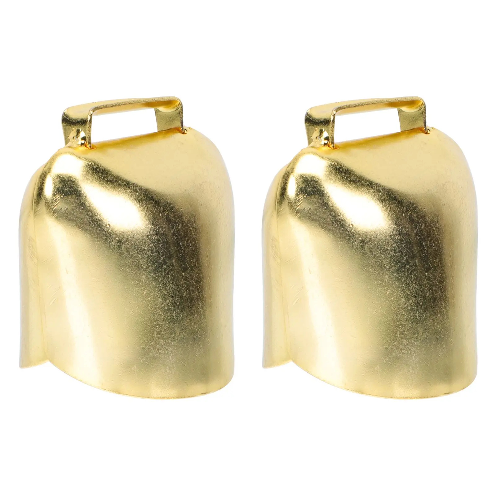 

2Pcs Cattle Sheep Bells Non fading Anti lost Thickened Iron Farming Decorations Horse Hanging Christmas Retro Metal Chime