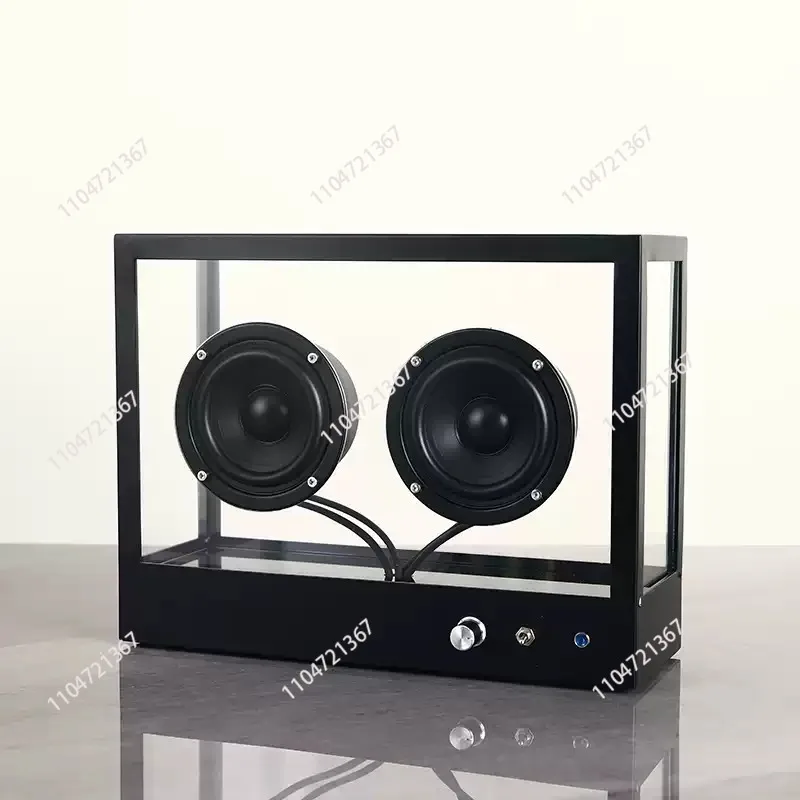 Transparent Acrylic Desktop Bluetooth Speaker, Industrial Wind E-sports Room Ornament, Living Room Decor, 1Pc
