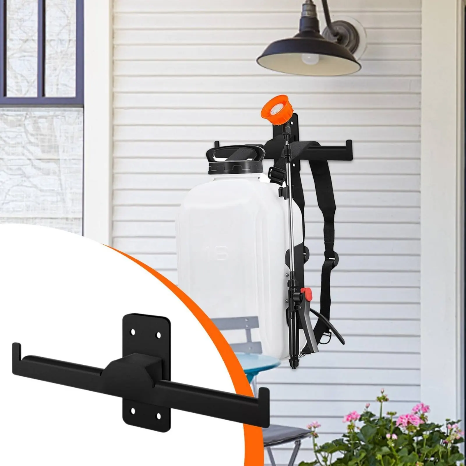 

Backpack Blower Rack Space Saving Liquid Applicator Wall Mount Tree Cutter Storage Hanger Versatile Sturdy Duty Tool Hook