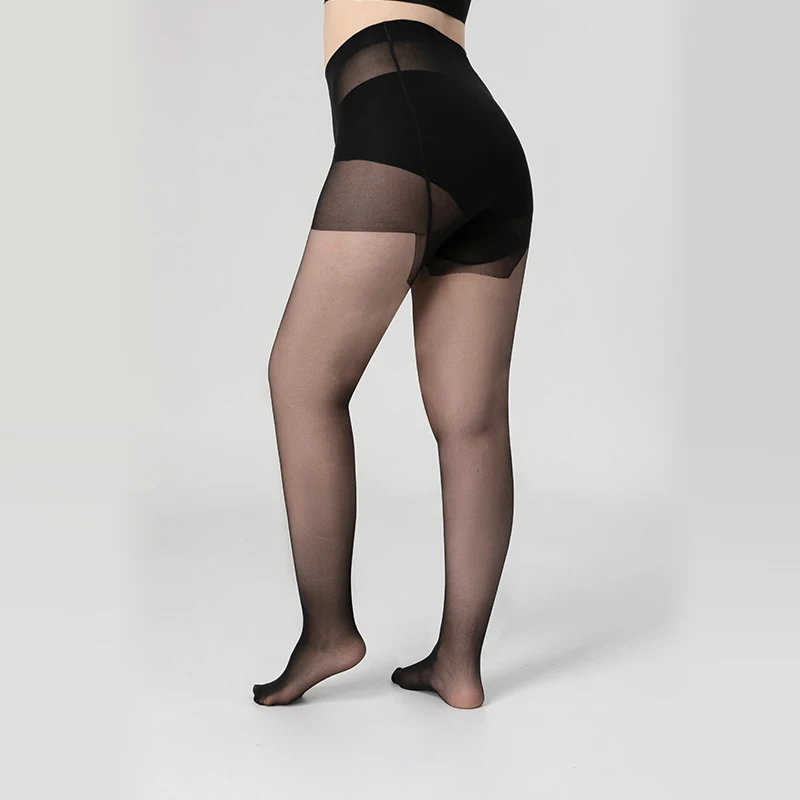 KAVE 1 Pair Plus Size Sheer Tights Women High Elasticity Thin Control Top Pantyhose XXXL  Large Size Nylon Tights