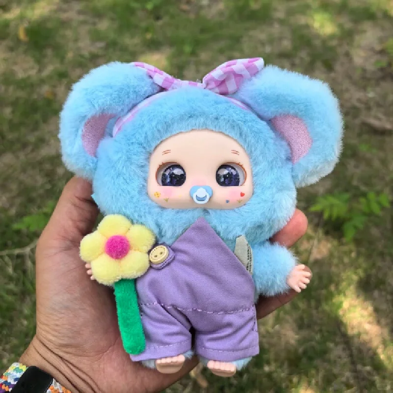 

【 Genuine Stock 】 Baby Three Nuobao Spring Day Flower Team Plush Blind Box Cute Vinyl Doll Trendy Handmade Ornament Gift Friend