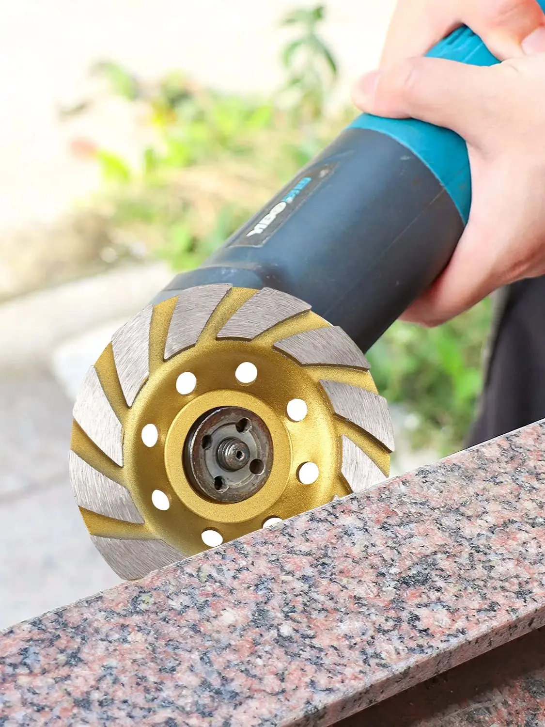 5 Inch Concrete Turbo Diamond Grinding Cup Wheel 5inch Heavy Duty Angle Grinder Wheels For Angle Grinder