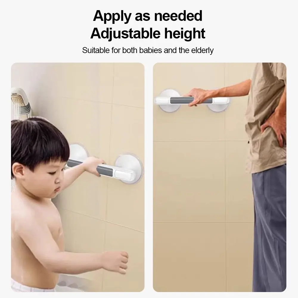 

Plastic Suction Cup Handles Anti-Slip No Drilling Required Bath Safety Grab Bars Bath Safety Bathroom Handrail Tub Toilet