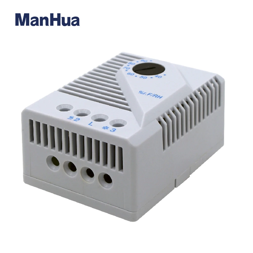 Imagem -04 - Controlador de Temperatura Manhua Gabinete do Motor Interruptor de Controle de Temperatura Termorregulador Mecânico Controlador de Umidade Mfr012