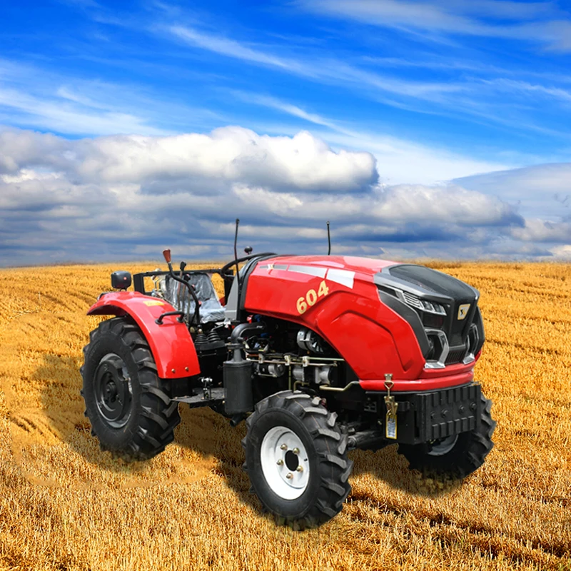 High Quality 50HP Four-wheel Tractor, Large Heavy-duty Agricultural Machinery, Powerful Engine, Gear, Russian Farm