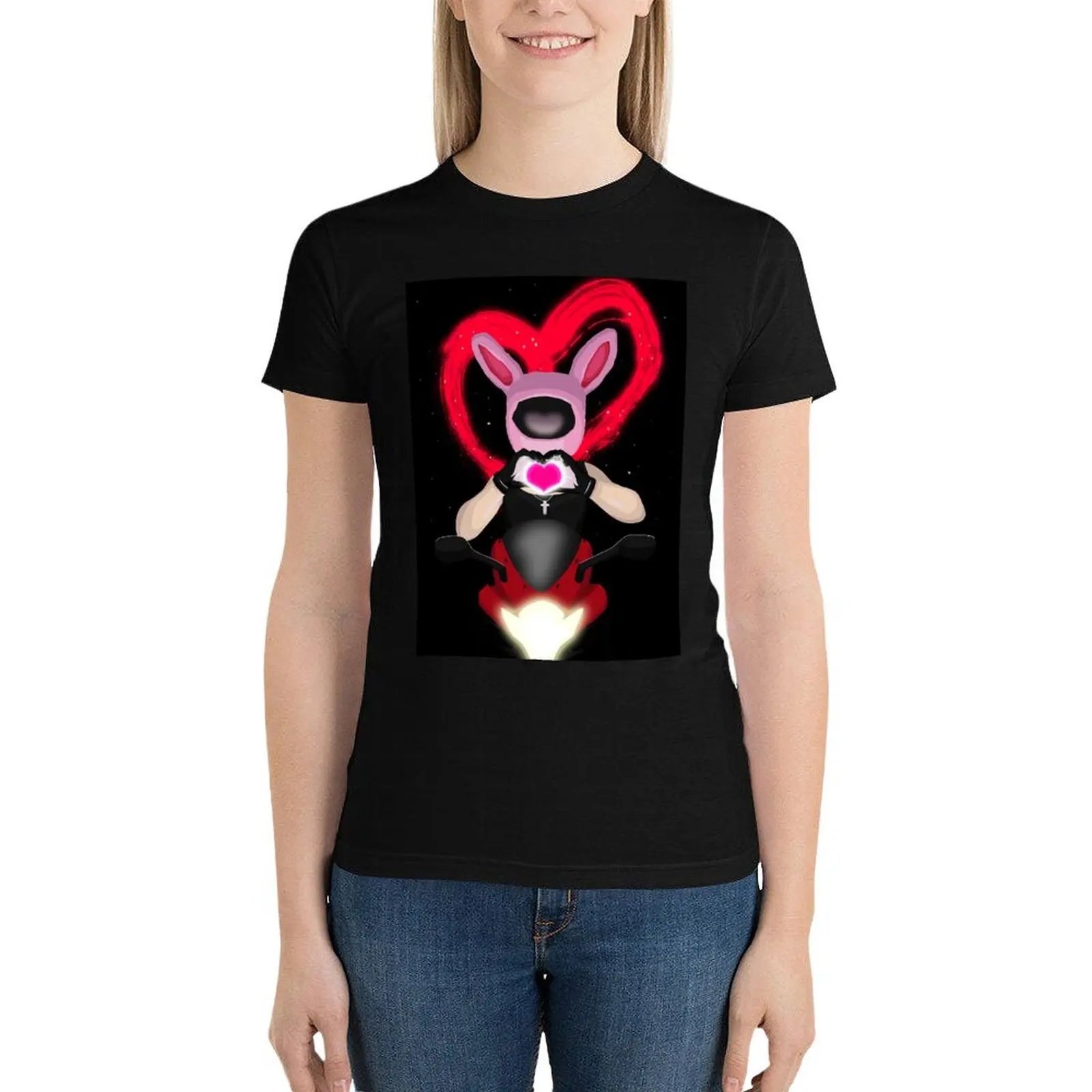 Camiseta con estampado de "Spread the Love" para mujer, camisetas personalizadas de algodón en Tallas grandes