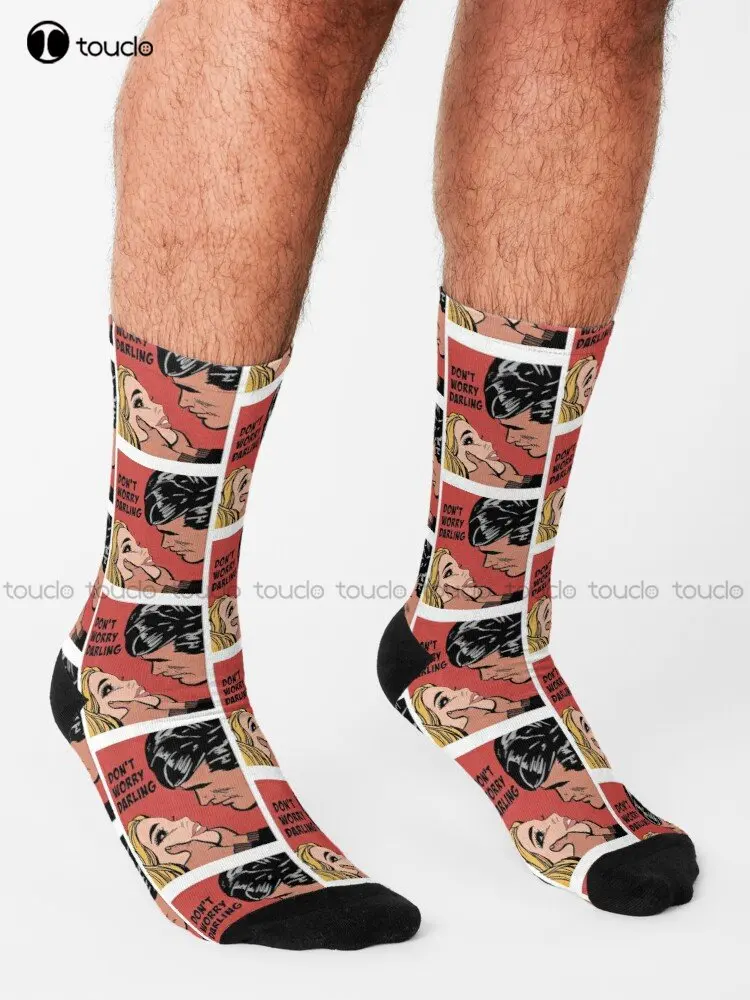 Don'T Worry Darling Movie Socks Womans Socks High Quality Cute Elegant Lovely Kawaii Cartoon Sweet Cotton Sock Custom Gift Art