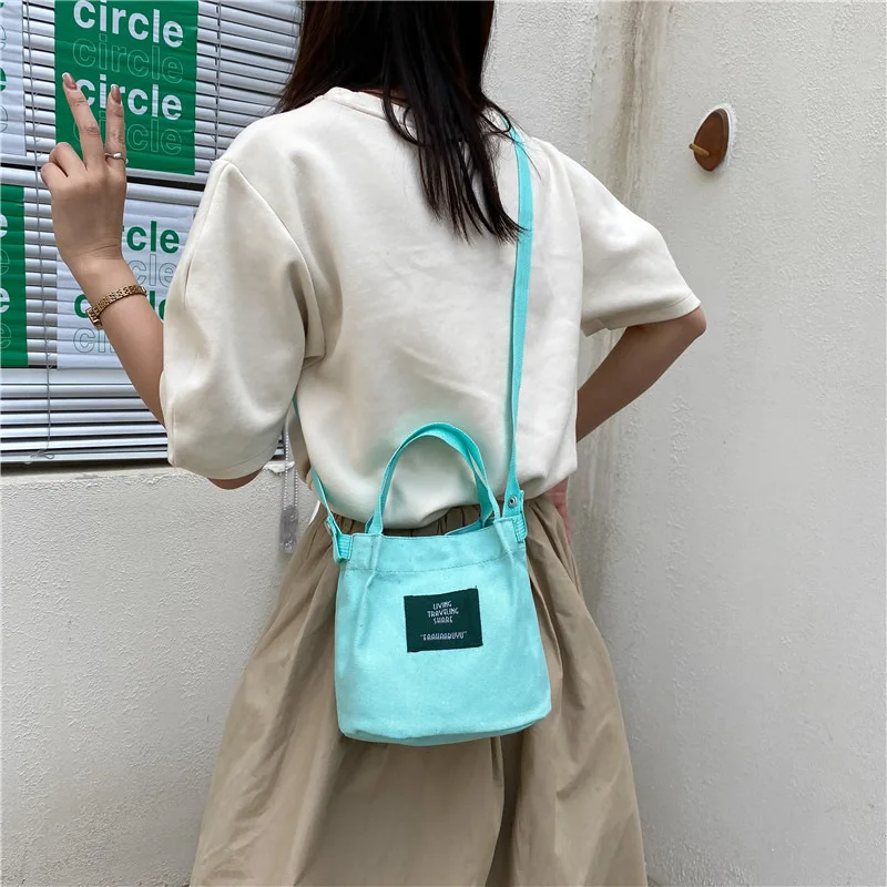 2023 Mini Women\'s Bag Canvas Handbags Small Cloth Shoulder Crossbody Bags for Women Ladies Purse Phone Sac A Main Femme Bolsas