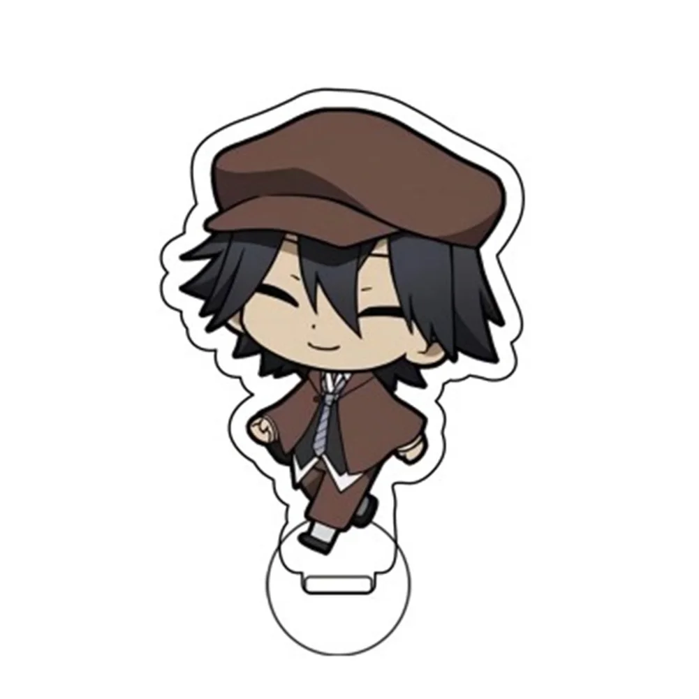 Pannello acrilico Ornamenti Acrilico Stand Doll BSD Dazai Osamu Nakahara Chuuya Anime Figura Modello Piastra Desktop Decorare Regali di Natale