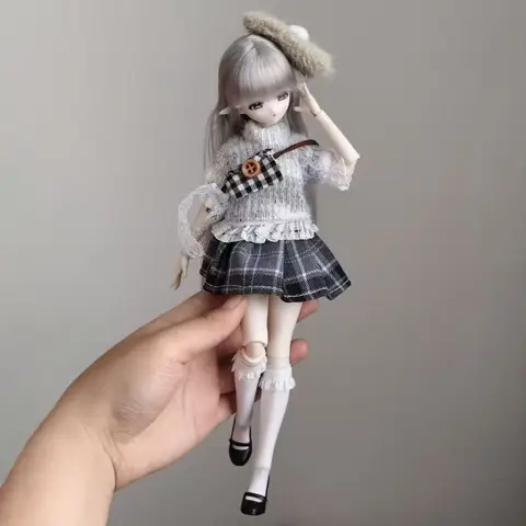 Платье для куклы Blythe в полоску
