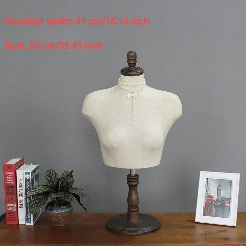 Versatile Half Body Female Bust Mannequin Torso Form for Displaying Bras Necklaces Scarves In Clothing Rack Showcase