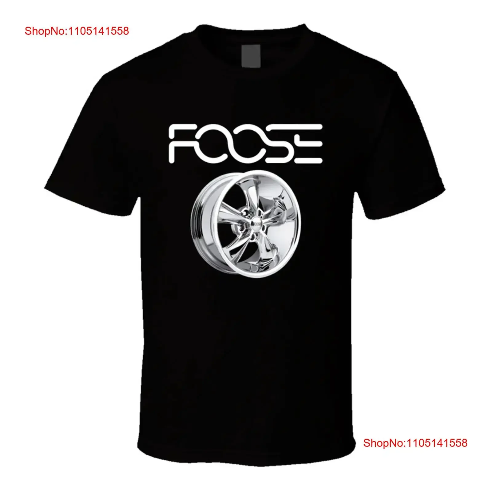 T Shirt Foose SS Classic Chrome Nitrous Racing Cars Velg Black Size S 6XL vintage Washed Versatile homme Comfortable Stretched