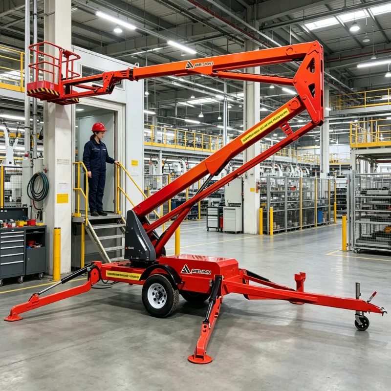 Factory Price Aerial Work Telescopic Cherry Picker Spider Boom Lift Electric Hydraulic Towable Boom Lift Articulated Boom Lift