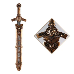 Mittelalterliches Cosplay Knight Sword mit Scheide 55 cm Plastikwaffe 12 Hauptverkaufsschwert mit Scheide - №7