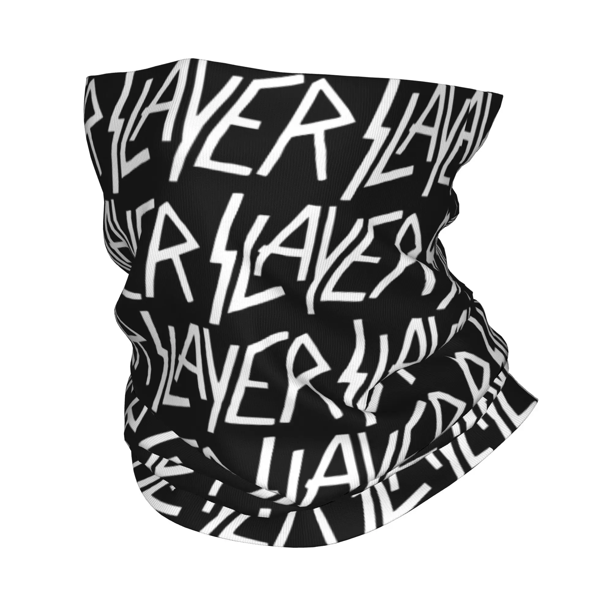 

Зимняя повязка на голову/шарф-труба/бандана/гайтер Custom Rock Slayers Letter Logo для мужчин и женщин, для походов и велоспорта, в стиле хэви-метал