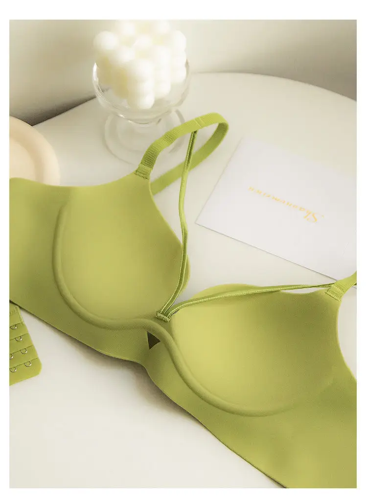 2025 New Arrival Sexy Leopard Print Bra for Woman Small Bust Lift Enhances Fullness Wire-Free Desire Seamless Bra Underwear image 5