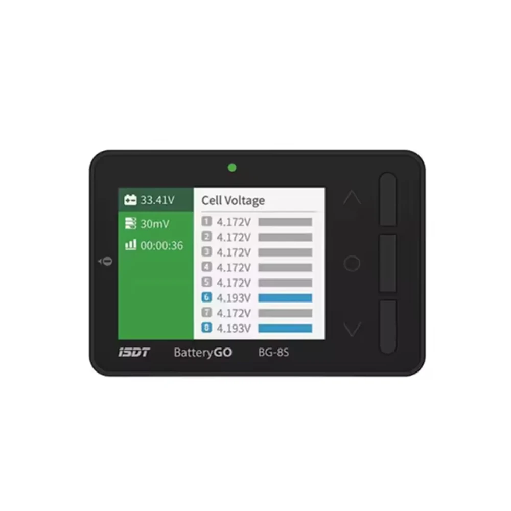 ISDT BattGo BG-8S Smart Battery Checker Balancer Receiver Signal Tester for 1-8S LiHv LiPo LiFe Lilon 1-10S NiMH NiCd Battery