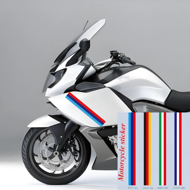 Motorcycle sticker personality three color roof machine cover Pull flower Germany Italy France hood decoration car Accessories