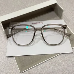 New Unisex Round Square Glasses for Men Women Myopia Plain Glasses Nearsighted Eyewear Glasses  0 -0.5 -1 -1.5 -2.5 -5 -6