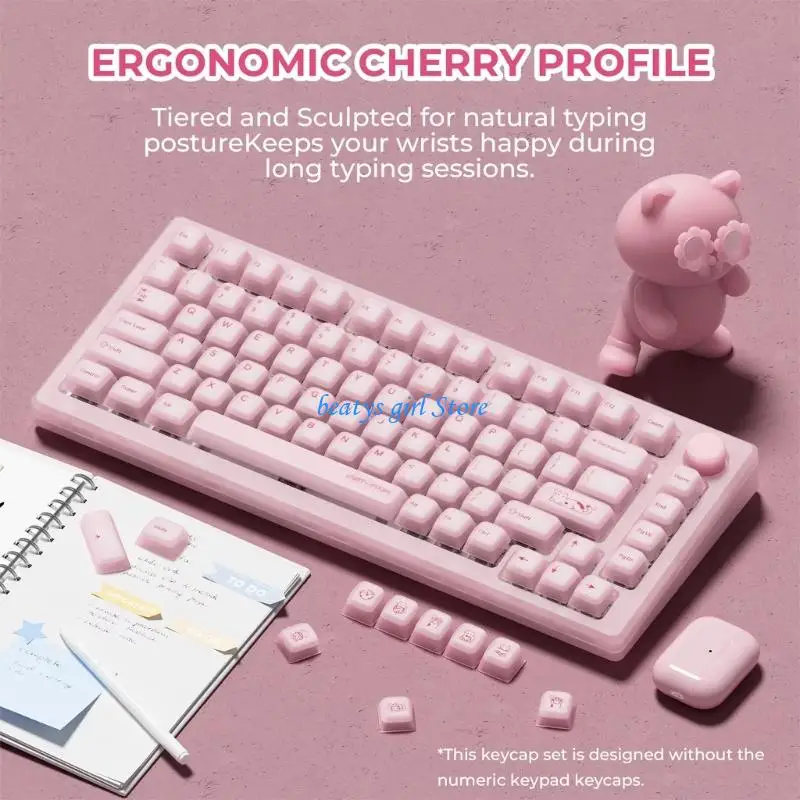 

C7AB Колпачки для клавиш с подсветкой 113-клавишный желейный тематический процесс сублимации Силиконовый колпачок для клавиш