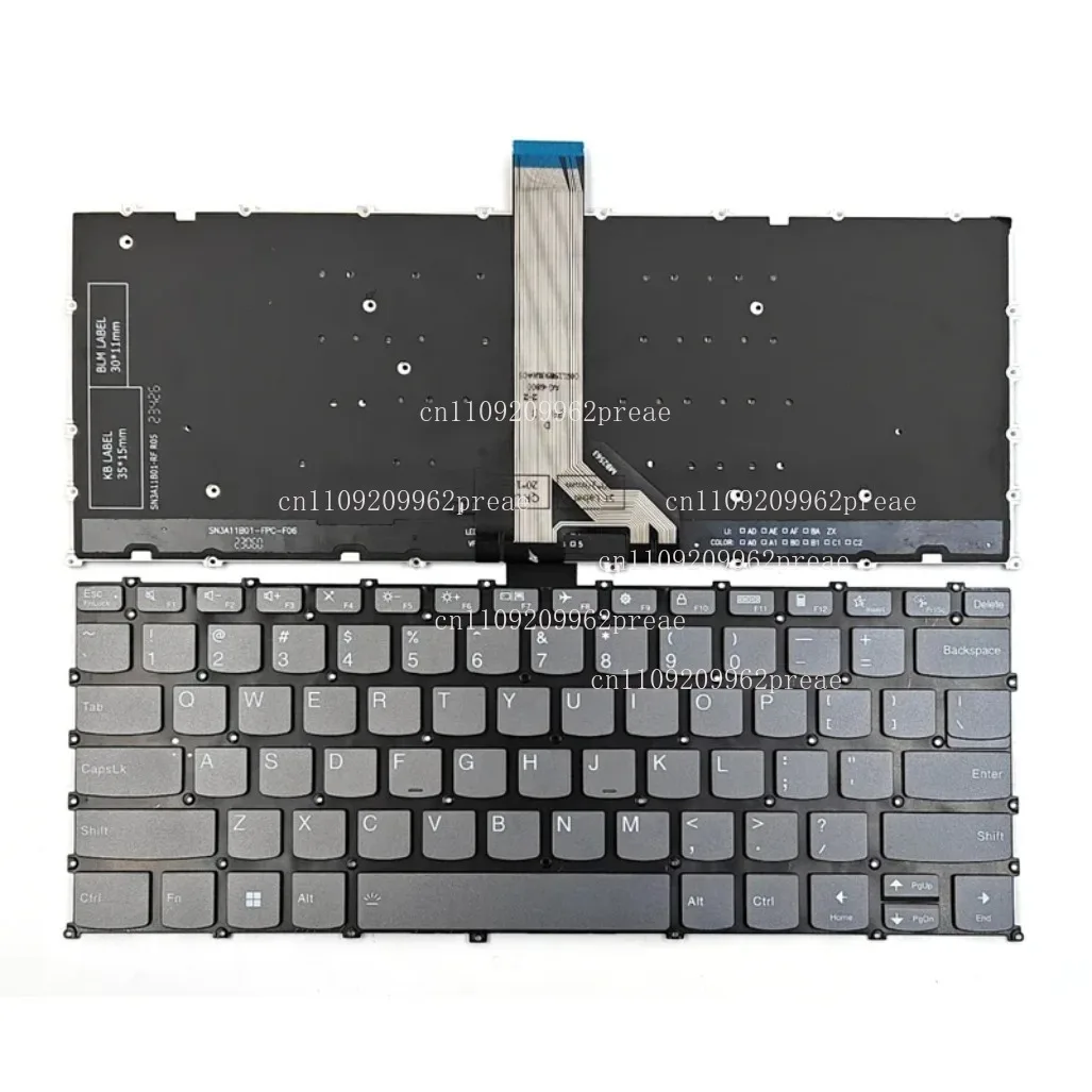 

For Lenovo Yoga Slim 6 (14APU8/14IAP8/14IRH8/14IRP8) Laptop US Black Backlit Keyboard