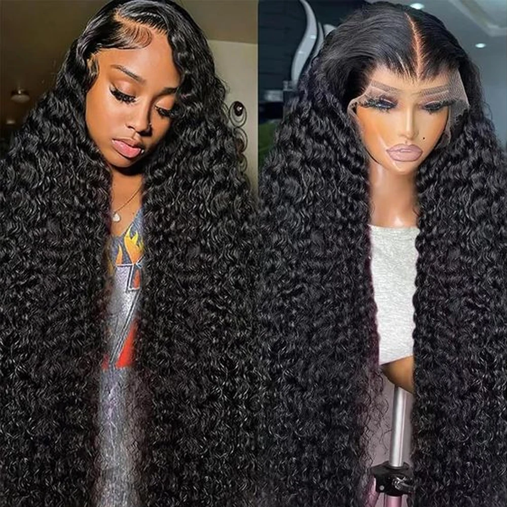 

Deep wave HD laec frontal 13x6 40 Inch Human Hai wig Ready Glueless Wig Deep Wave To Wear And Go PrePlucked For Women Precut