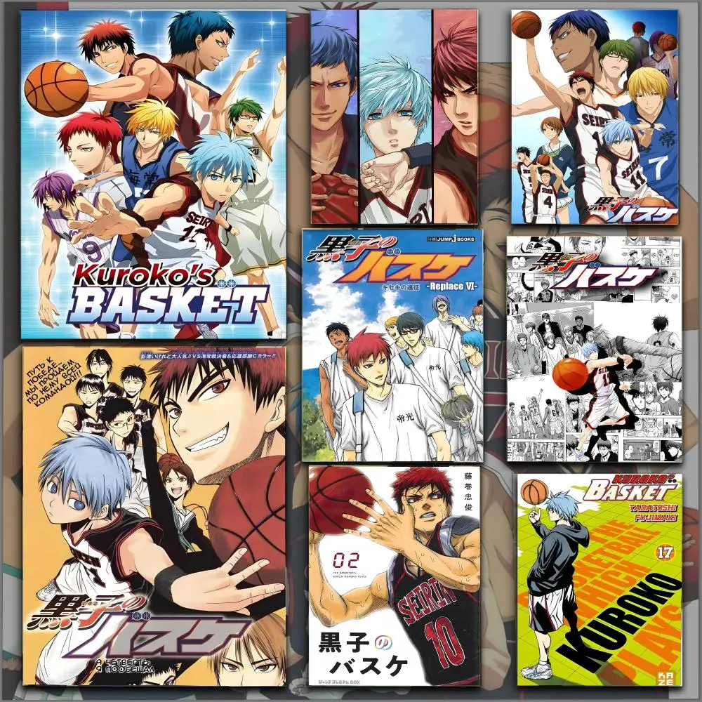 ANIME K-Kuroko no Basuke Poster Peel and Stick Matte Self Adhesive PVC Easy Apply Removable Waterproof Frameless Home Decor