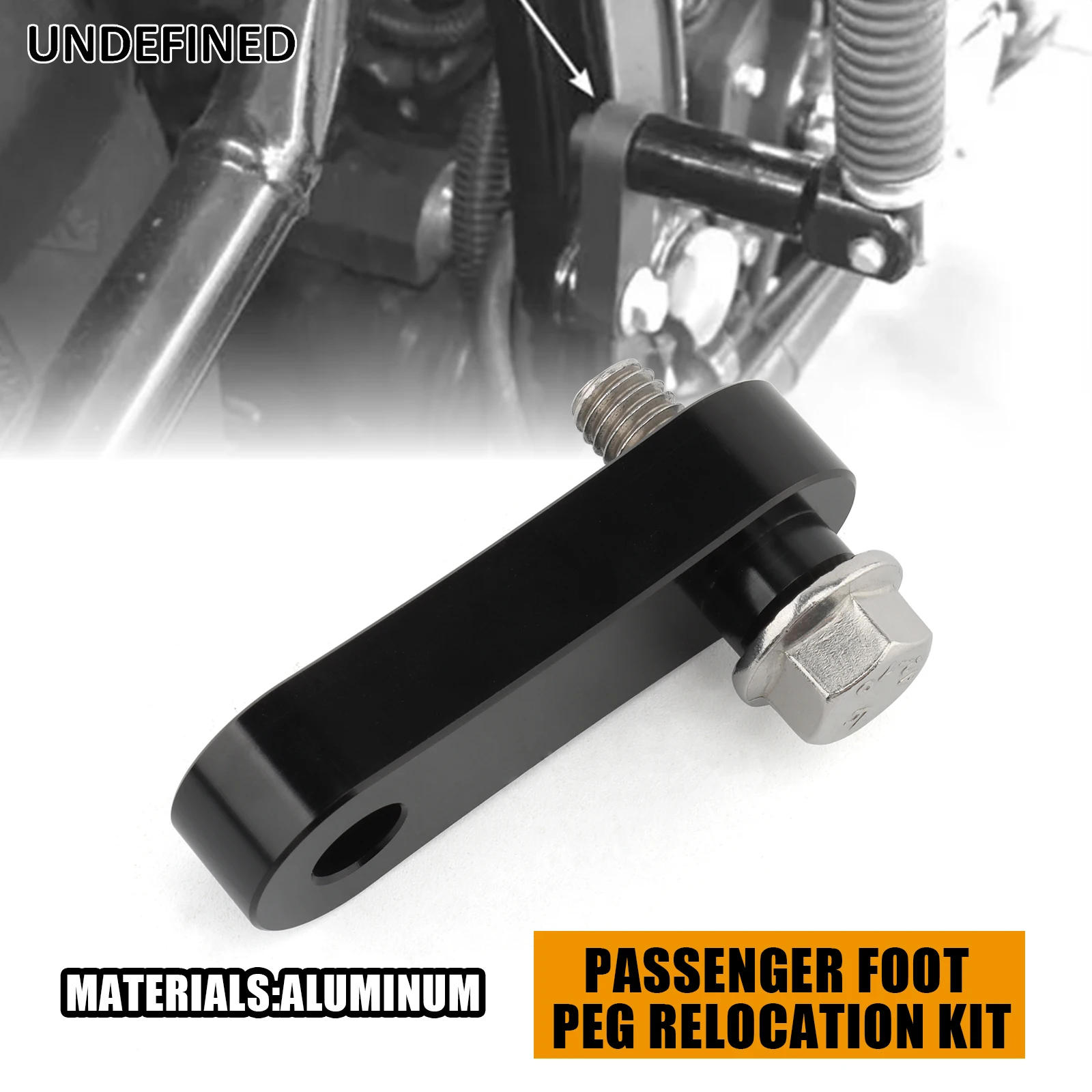 Passenger Foot Peg Relocation Mount Kit For Harley Softail 1986-2017 Fat Boy Breakout Slim Heritage Cross Bones Blackline FLST