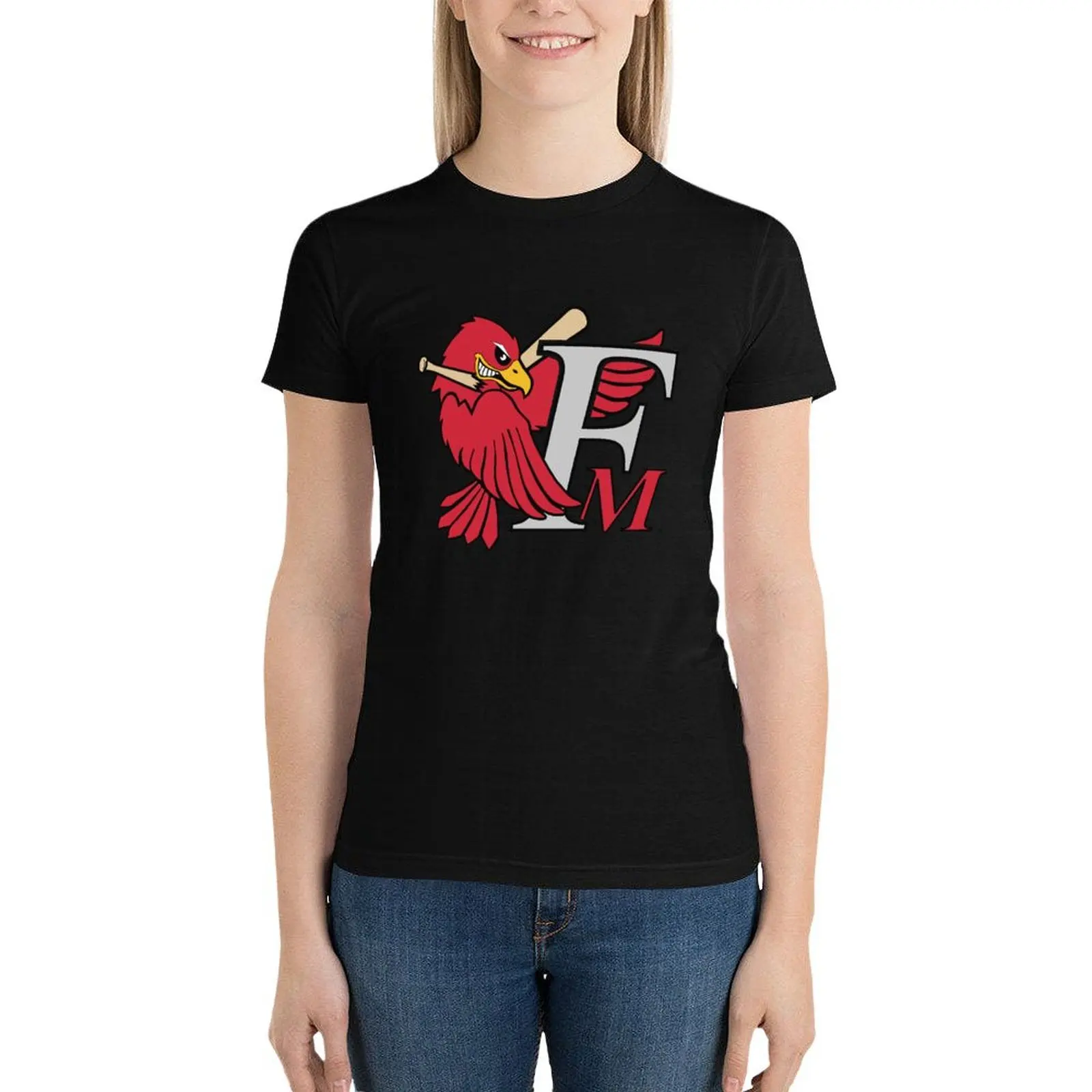 

Fargo Moorhead RedHawks T-Shirt summer tops tops summer clothes anime clothes funny t shirts for Women