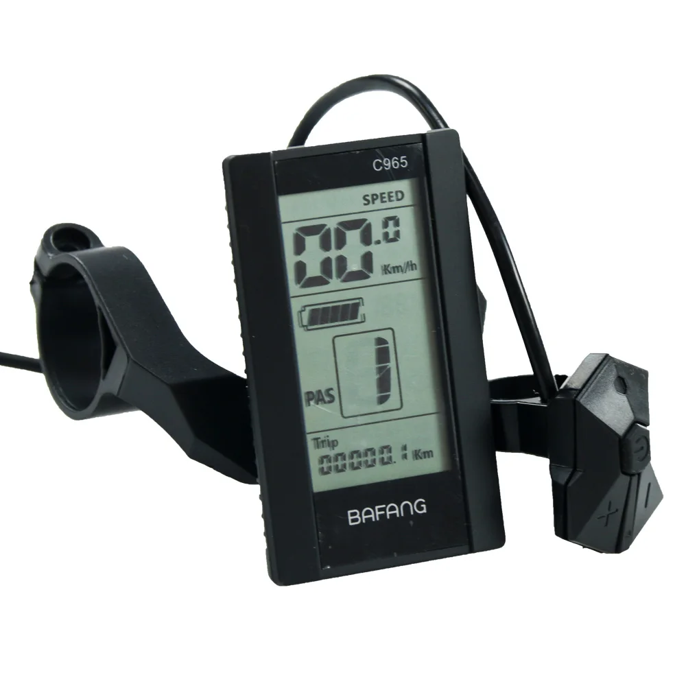 Bafang-smart display screen for electric bike, waterproof monitor, model c965, bbs02b, bbs01b, bbshd, bike accessories