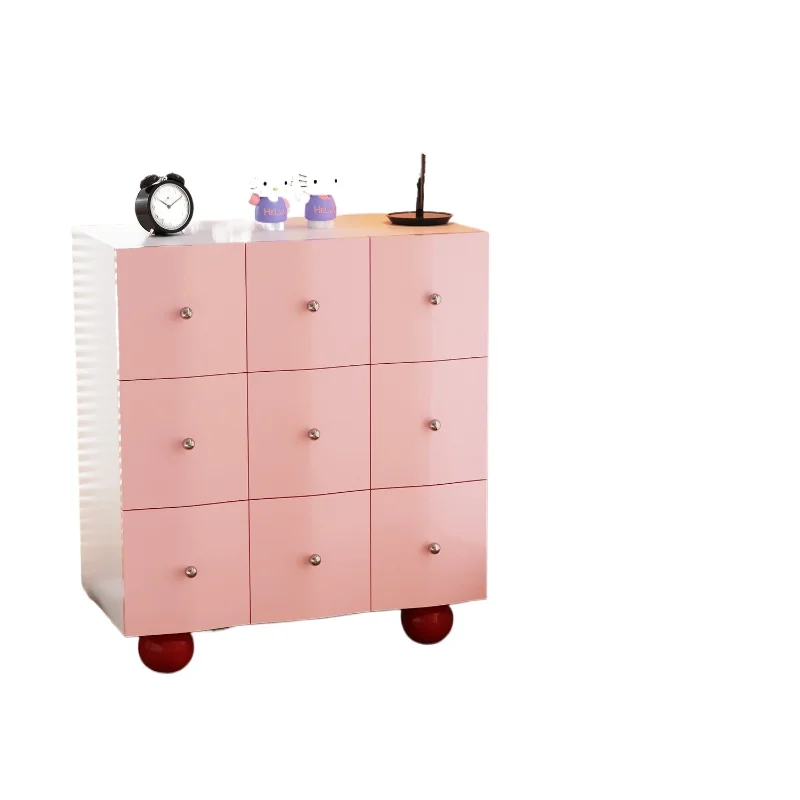 

Medieval nine-bucket chest of drawers, living room storage, bedroom bedside cabinet, dopamine characteristics