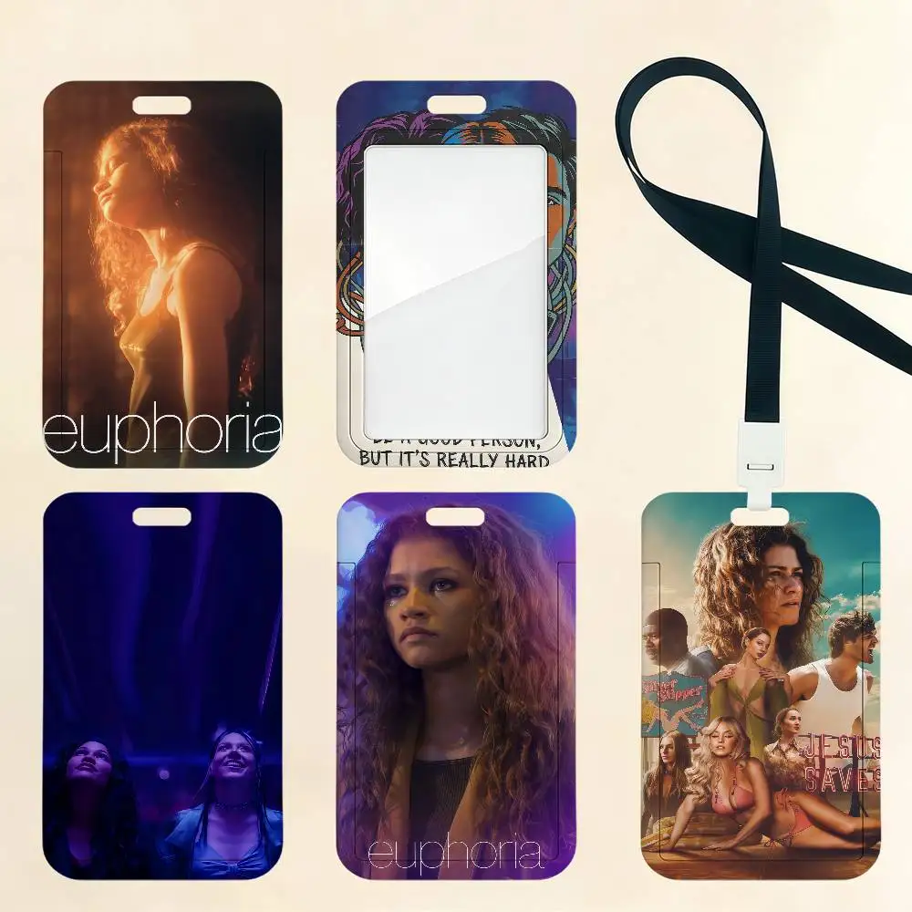 Porte-cartes 2026 Movie E-Euphoria 3, porte-badges professionnel pour entreprise, étui pour cartes de crédit, de bus et d'identité pour les trajets quotidiens, unisexe