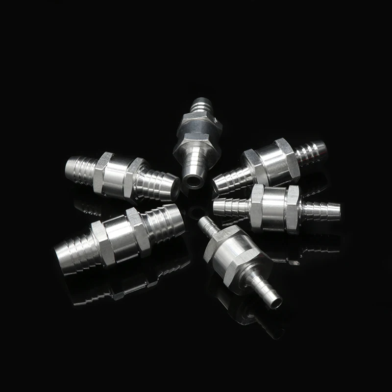 Aluminium Alloy One Way Valve 6/8/10/12/14/16mm Non Return Check Wave for Carburettor Low Pressure Fuel System 1/5pcs