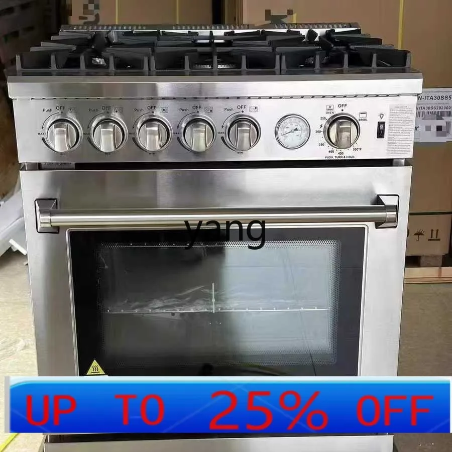 

YJQ multi-head burner gas stove stove one-piece gas stove with oven